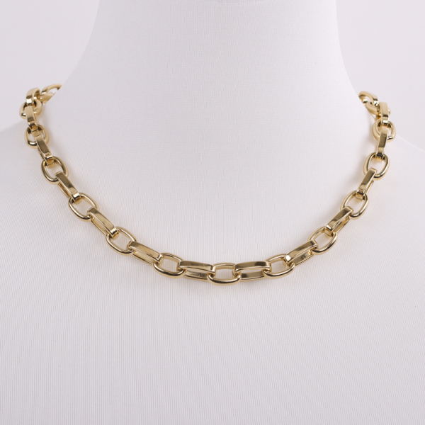 Chunky Chain Armband Edelstahl PVD-Vergoldung - Ankerkette weit - 10,0mm breit - Bild 3