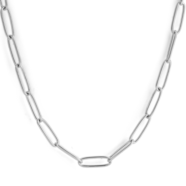 Lovebird Collier 38+5cm Edelstahl IPS - Kettenglieder 15x5mm