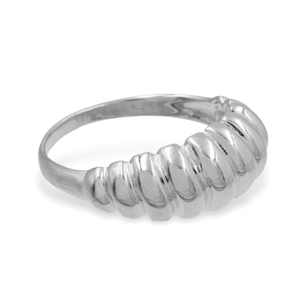 Damenring Croissant Silber 925 - 8mm breit - Bild 2