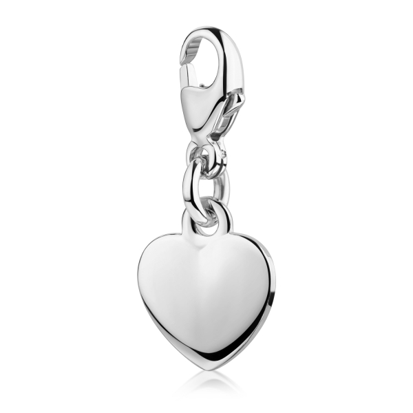 Charm Herz Silber 925 - Hochglanz