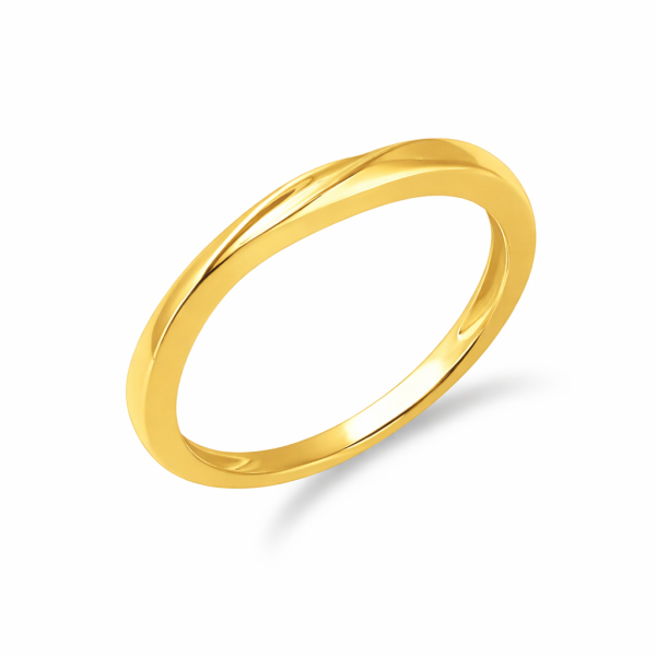 Ring Organic Style Silber 925 vergoldet - Hochglanz