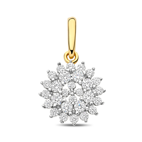 Anhänger Gold 585 - 28 Zirkonia