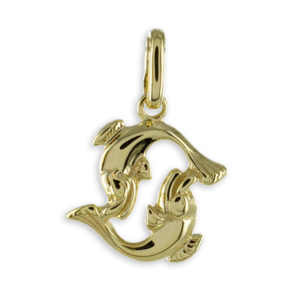 Sternzeichen Anhänger Gold 333 - Hochglänzend - 18mm hoch