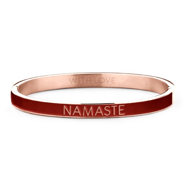 Key Moments Armspange Lack rot Edelstahl IPR - NAMASTE