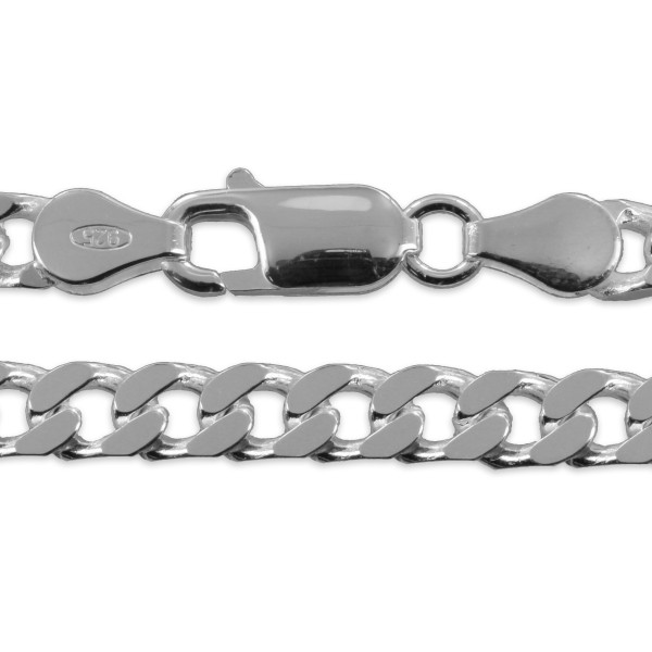 Panzerkette Silber 925 - 5mm breit - 55cm