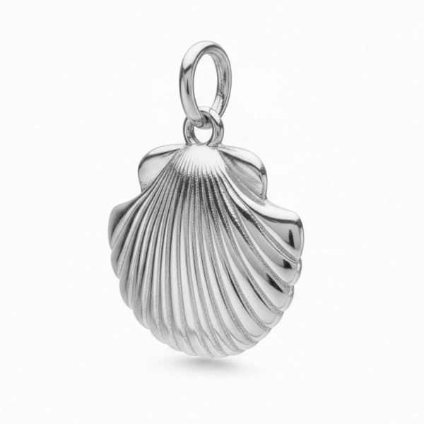 Anhänger Muschel Silber 925 - 15x13mm - Bild 2