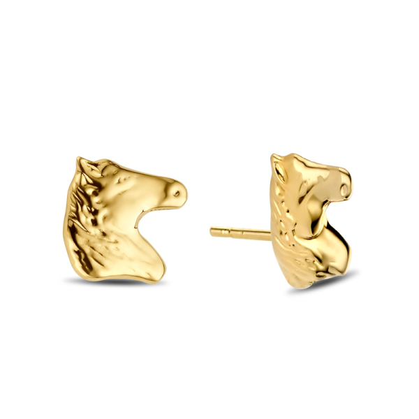 Ohrstecker Pferdekopf Gold 585
