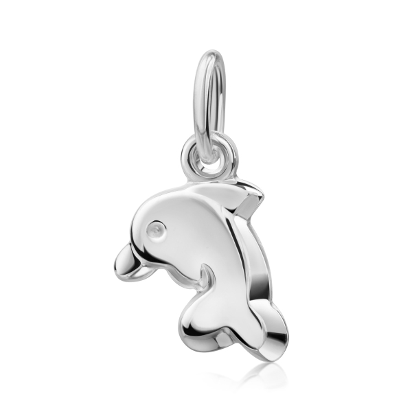 Anhänger Delphin Silber 925 - Hochglanz