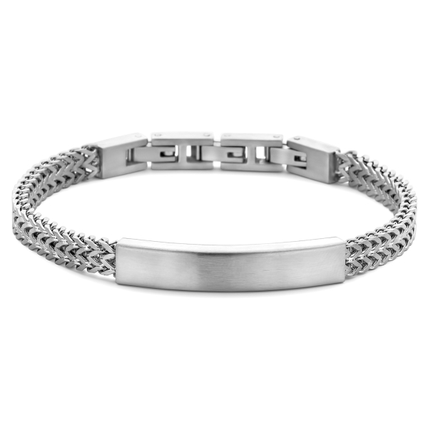 Frank 1967 Armband Edelstahl IPS - 6,0mm breit - mit Schild