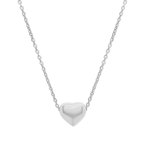 Lovebird Collier mit Herz Edelstahl - Ankerkette 40+5cm - Bild 3