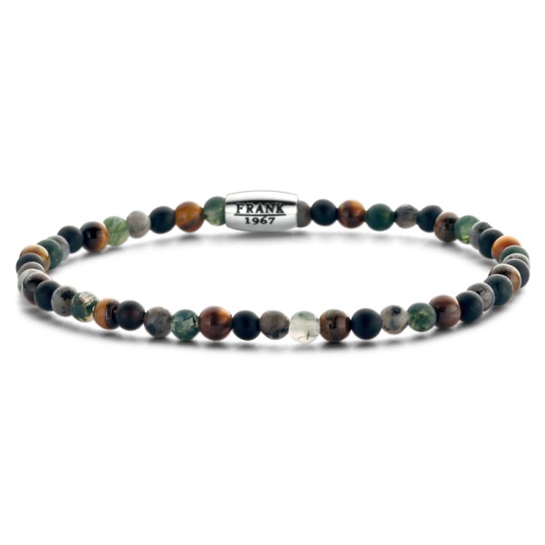 Frank 1967 Armband Edelstahl - Multicolor 4mm mit Mittelstück