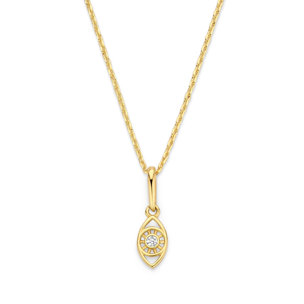 Collier Auge Gold 585 mit Zirkonia