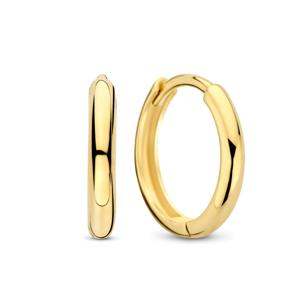 Klappcreolen Gold 585 - Ø 12mm - Hochglanz - 1,8mm breit