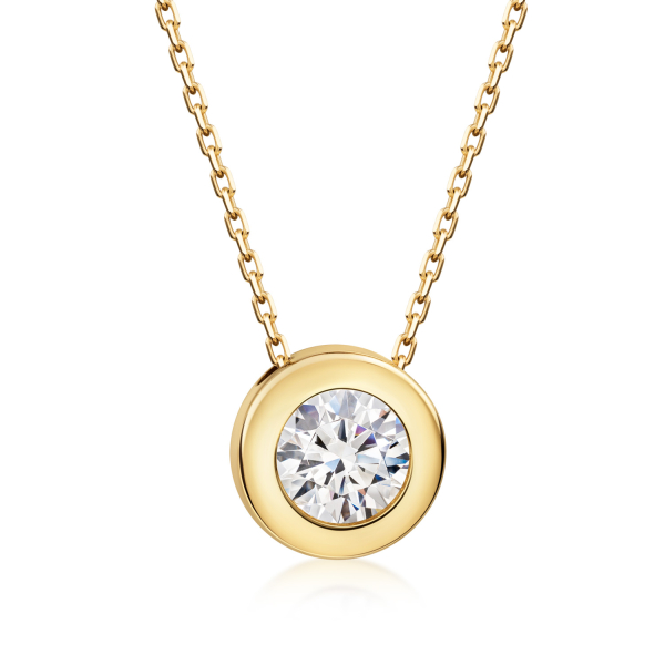 Collier mit Zirkonia Gold 333 - 5mm