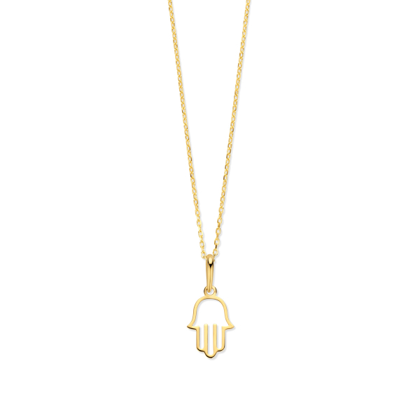 Collier mit Anhänger Hand Gold 585 - Hand 11,5x7,2mm - Bild 2