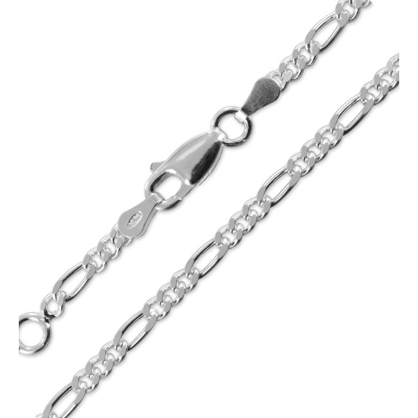 Figaro-Fußkette Silber 925 - 2,8mm breit