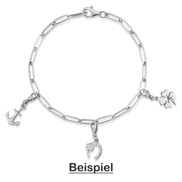 Charm Anker Silber 925 rhodiniert - Bild 2