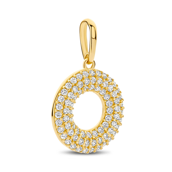 Anhänger Donut Gold 585 - 76 Zirkonia - Bild 2