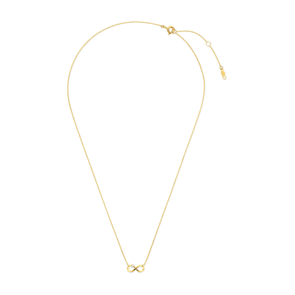 Collier mit Anhänger Endless Gold 585 - Zirkonia - Bild 2