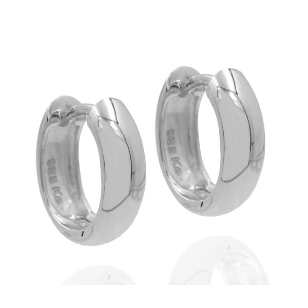 Klappcreolen oval Silber 925