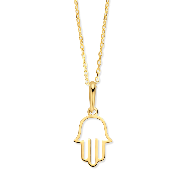 Collier mit Anhänger Hand Gold 585 - Hand 11,5x7,2mm