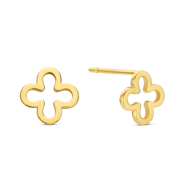 Ohrstecker Klee Gold 585 - 6,6x6,6mm