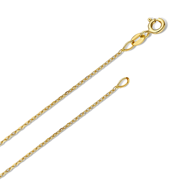 Ankerkette rund Gold 585 - 1,1mm breit - Wählbare Länge