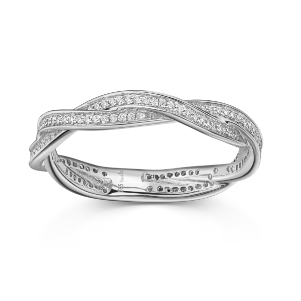 Lovebird Damenring Weißgold 585 - 117 Brillanten 0,24 ct. - Bild 2