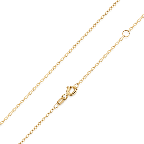 Ankerkette flach Gold 585 - 1,4 mm breit - 45cm - Bild 2