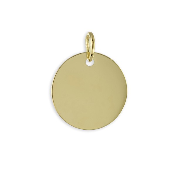 Gravurplatte rund Gold 333 - 7mm