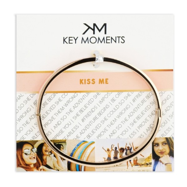 Key Moments Armspange Lack pink Edelstahl IPR - KISS ME - Bild 2