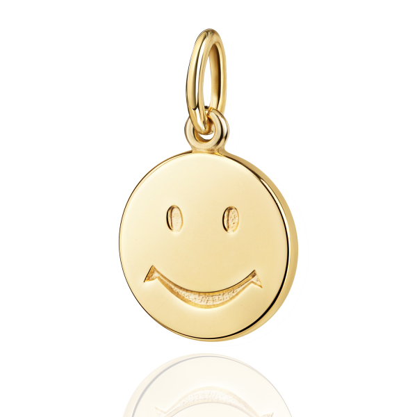 Anhänger Smile-Gesicht Gold 333 - Ø 9,5mm