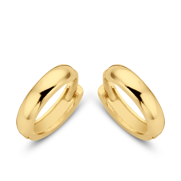 Klappcreolen Gold 585 - Ø 11mm - Hochglanz - 2,3mm breit