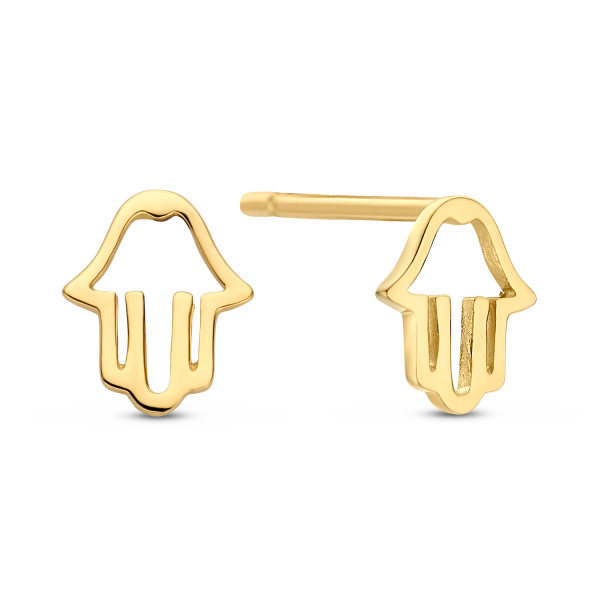Ohrstecker Hand Gold 585 - 5,4x4,5mm