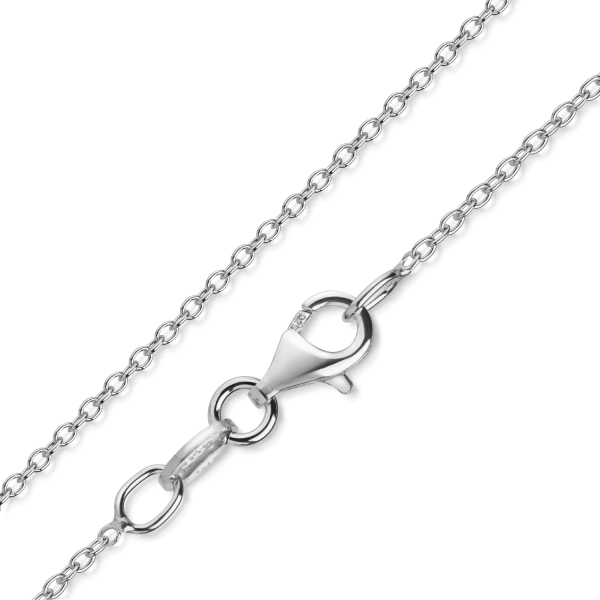 Ankerkette Silber 925 rhodiniert - 1,2mm breit