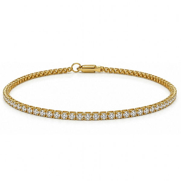 Tennisarmband Gold 585 mit Lab Grown Brillanten 3,00ct F/VVS - 17,5cm