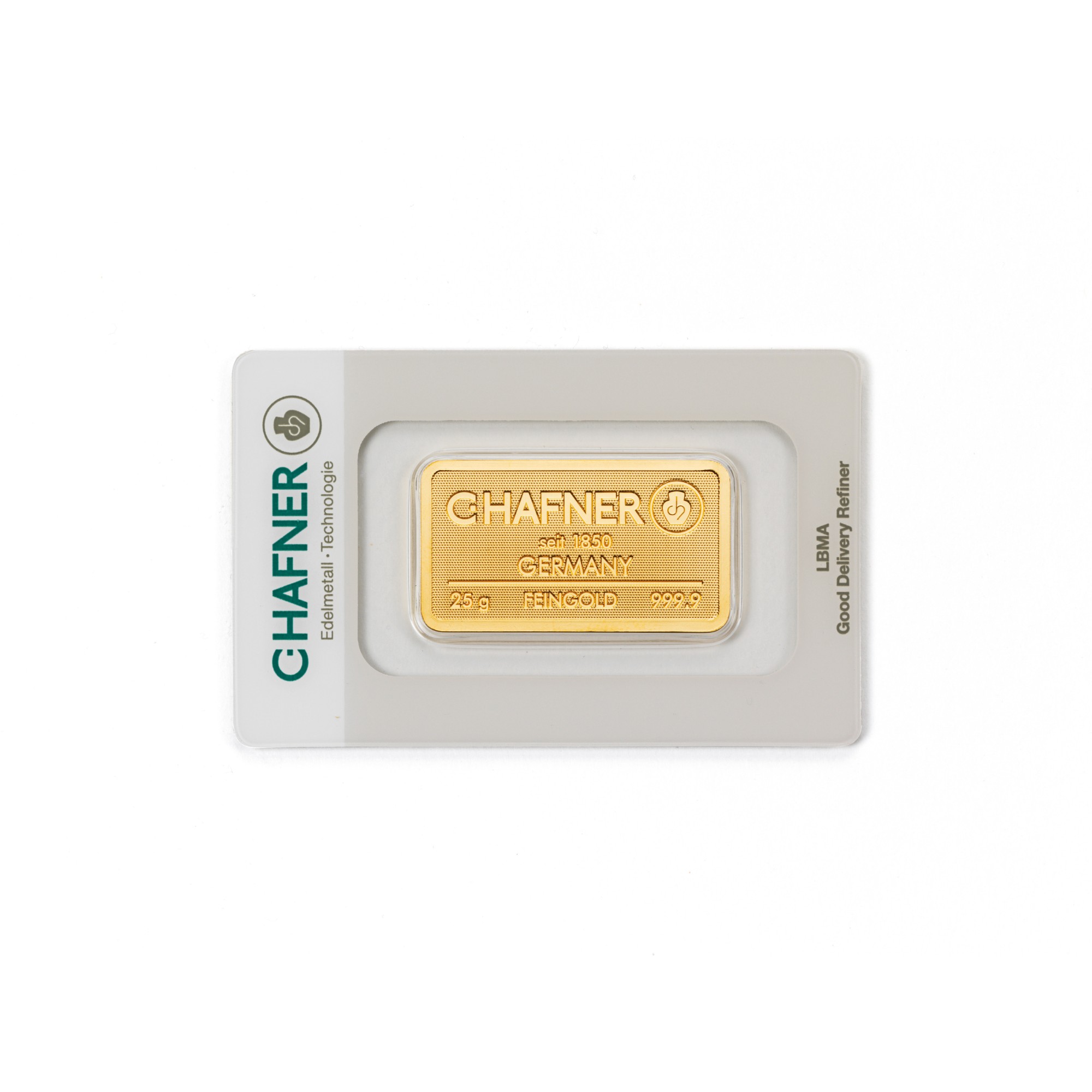 25g Goldbarren C.HAFNER - 999,9 Feingold - Neuware