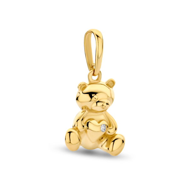 Anhänger Teddybär Gold 585 - Zirkonia - Bild 2
