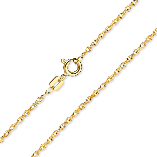 Singapurkette Gold 333 - 1mm breit