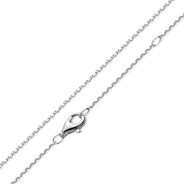Ankerkette Silber 925 diamantiert - 1,1mm breit - Karabiner - Bild 2