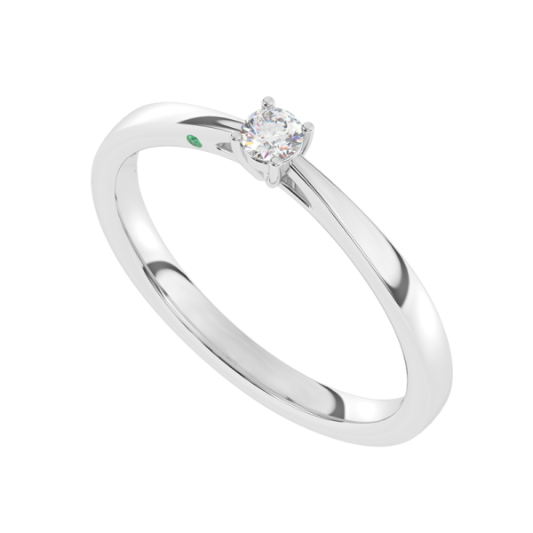 Diamo Diamonds Damenring Lab Grown Brillant 0,10 ct Weißgold 585