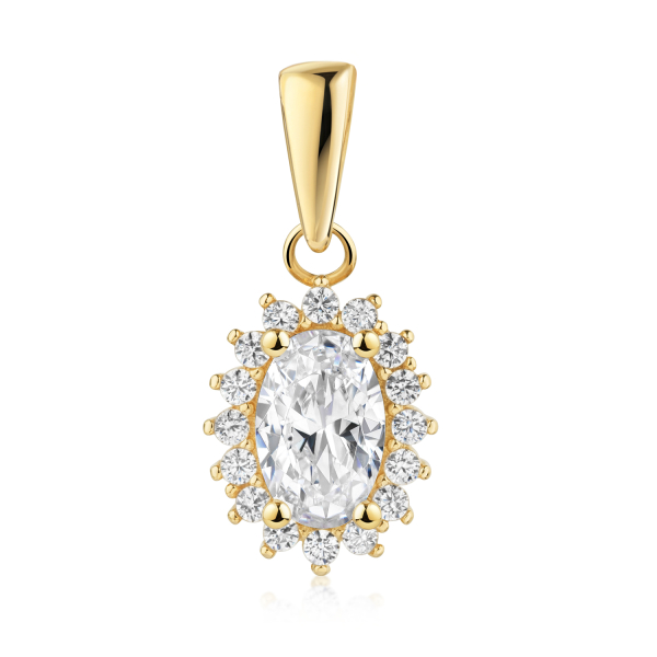 Anhänger Gold 333 - 17 Zirkonia