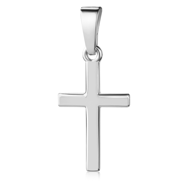 Anhänger Kreuz Silber 925 - Glänzend - 15mm