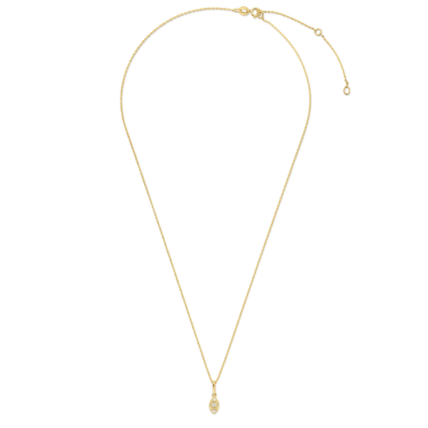 Collier Auge Gold 585 mit Zirkonia - Bild 2