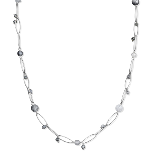 Collier mit Eiskristall und Turmalinquarz Silber 925 - 55+3cm - Bild 2