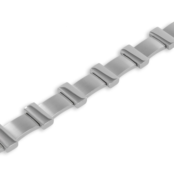 Armband Edelstahl teilmatt - 13mm breit - Bild 2