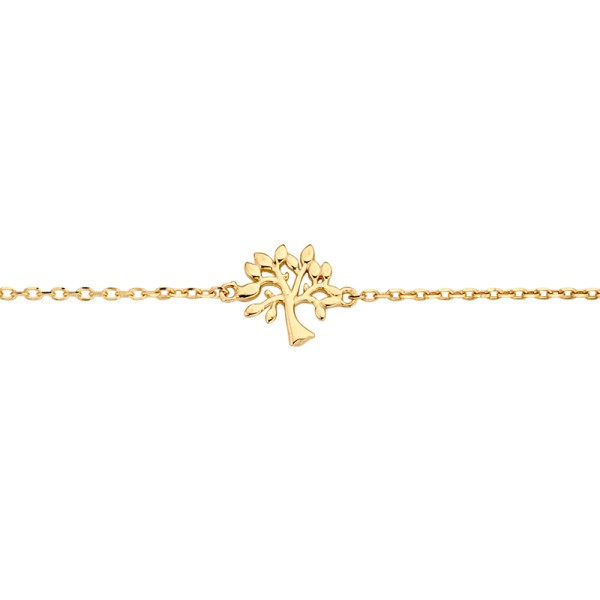Armband Zwischenteil Lebensbaum Gold 585 - Ankerkette