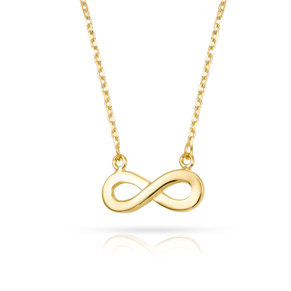 Collier Endless Gold 333 - Infinity 11,5x4,5mm - Ankerkette 42cm