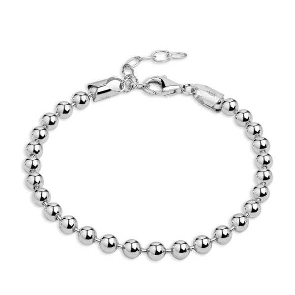 Kugelarmband Silber 925 - 4mm - 16+3cm