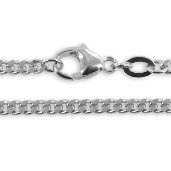 Panzerarmband Silber 925 - 2,8mm breit - 2-seitig diamantiert